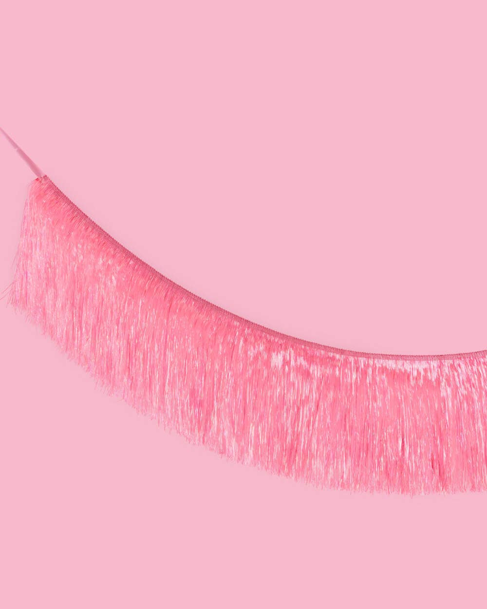 Pink Fringe Party Banner