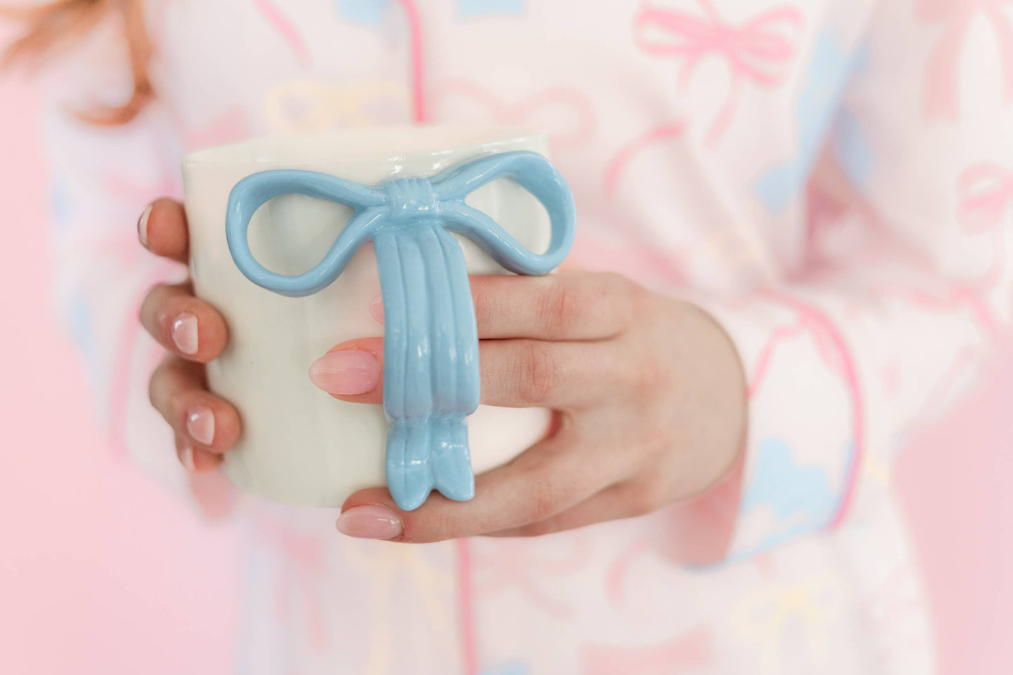 Pink Bow 15oz Ceramic Coffee Mug