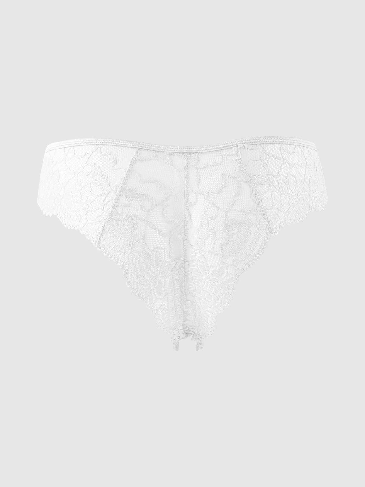 Ivory Lace Keyhole Cheekster