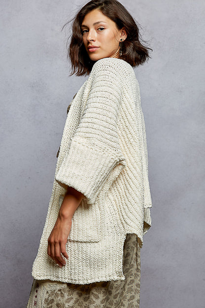 Creme Half Sleeve Knit