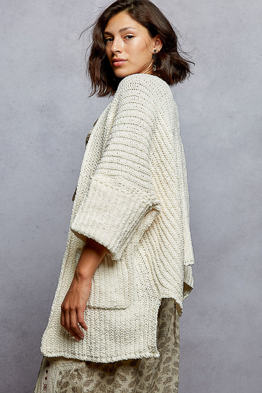 Creme Half Sleeve Knit