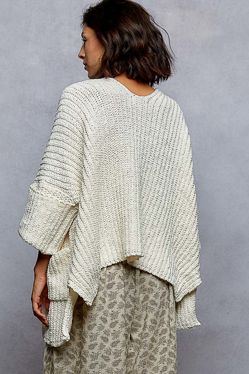 Creme Half Sleeve Knit
