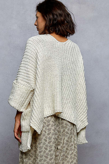 Creme Half Sleeve Knit