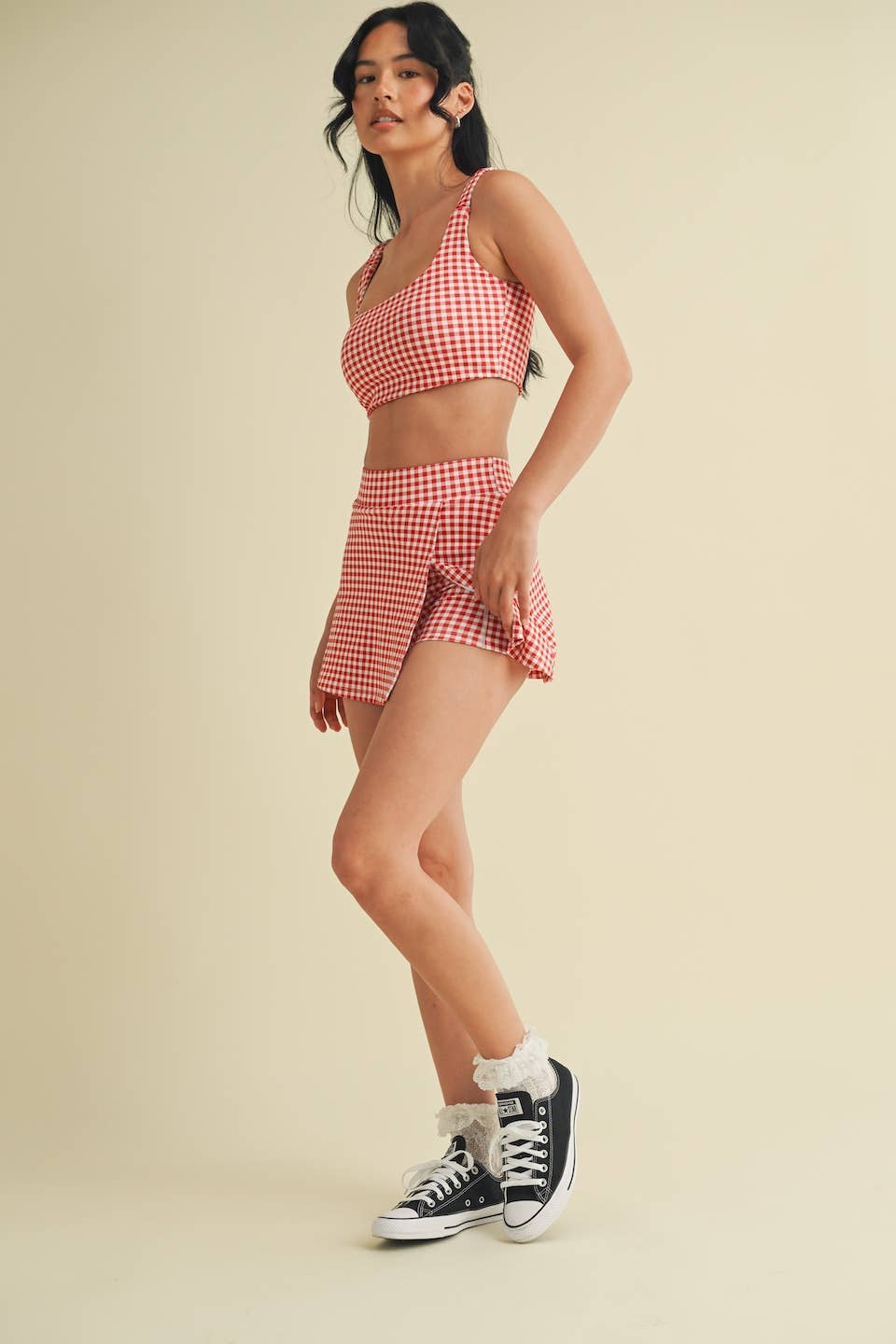 Gingham Print Active Set
