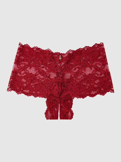 Lace Crotchless Cheekster