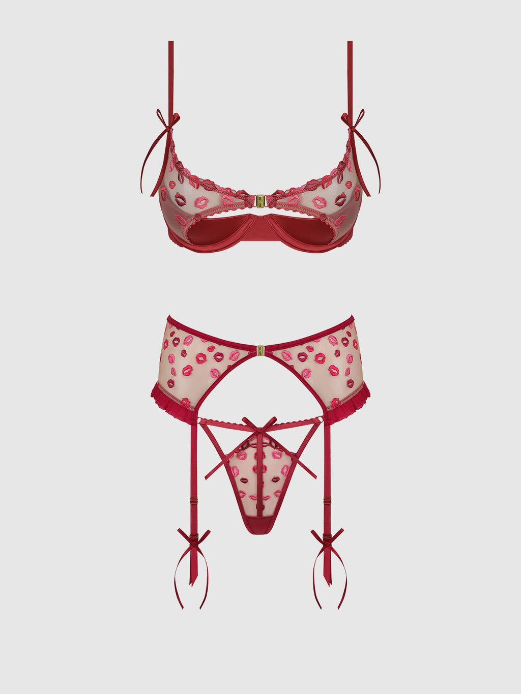 Lips Valentines 3 Piece Set