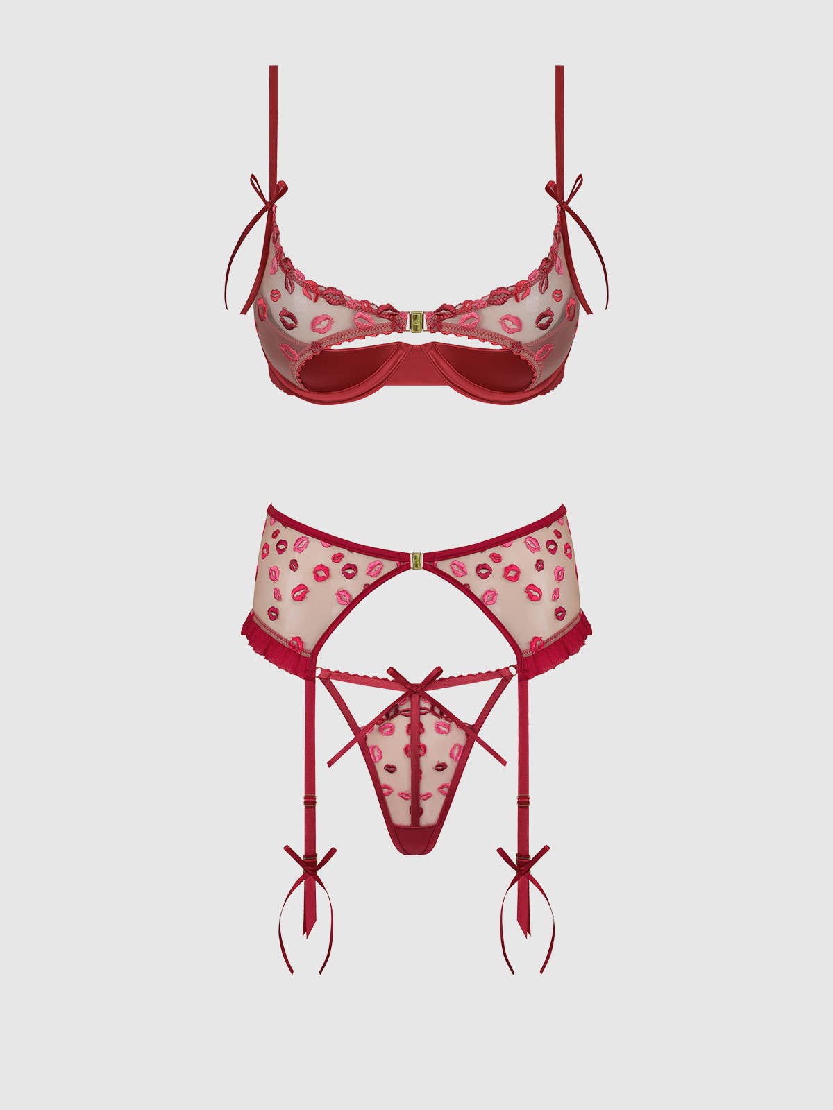 Lips Valentines 3 Piece Set