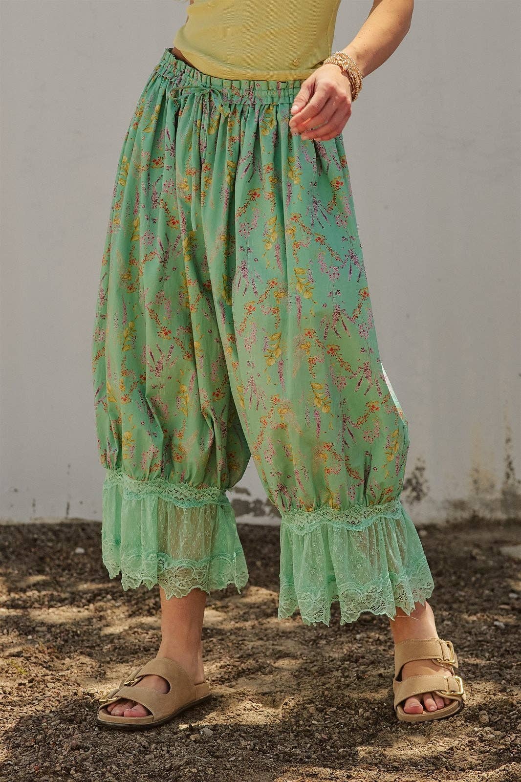 Green Bloomer Pants