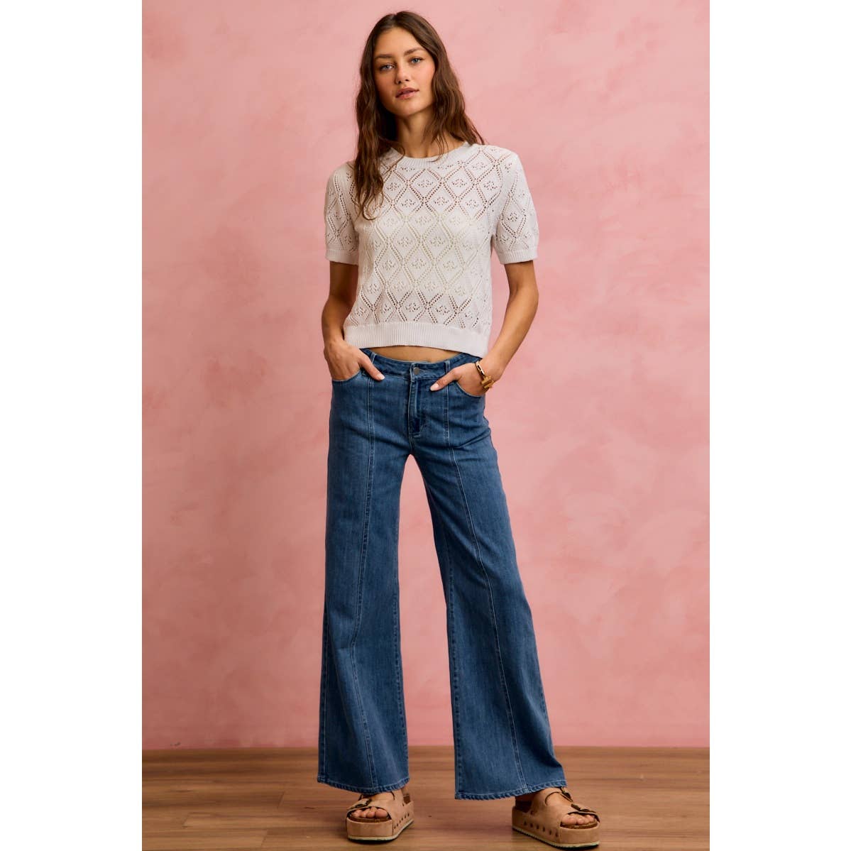 Seam Denim Pants