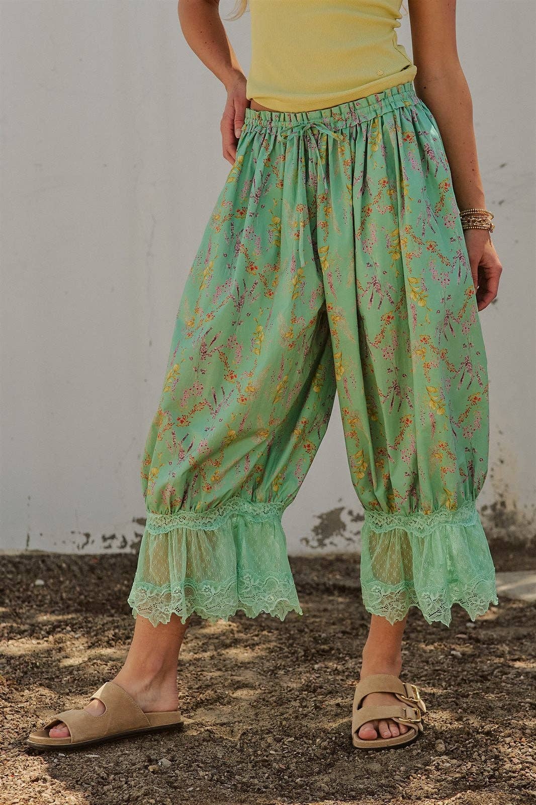 Green Bloomer Pants