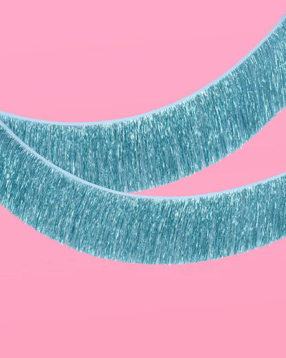 Blue Fringe Foil Banner