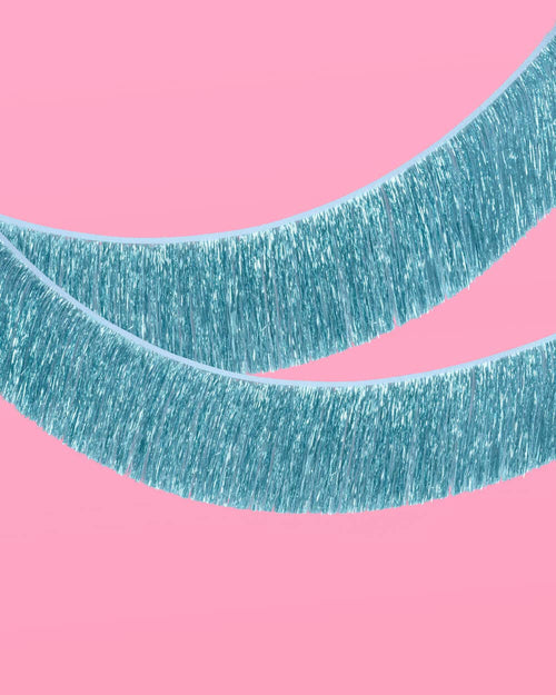 Blue Fringe Foil Banner