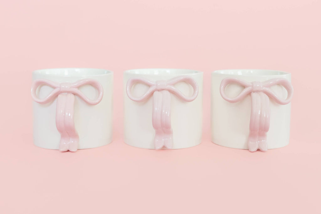 Pink Bow 15oz Ceramic Coffee Mug
