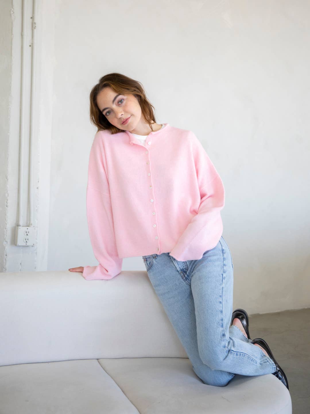 Pink Cardigan
