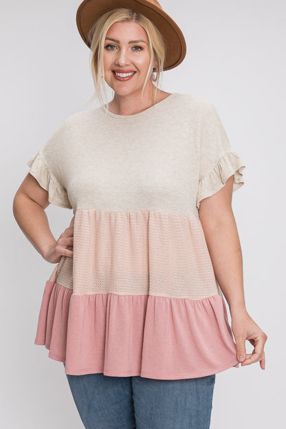 Queen Ruffle Sleeve Babydoll Top