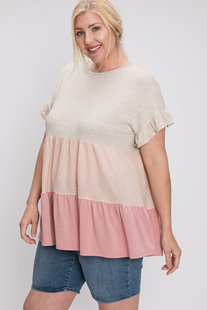 Queen Ruffle Sleeve Babydoll Top