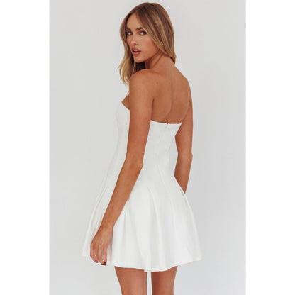 Strapless White Dress
