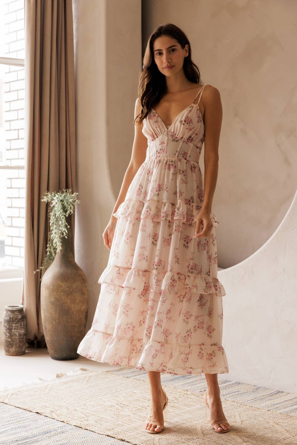 Floral Ruffle Dress