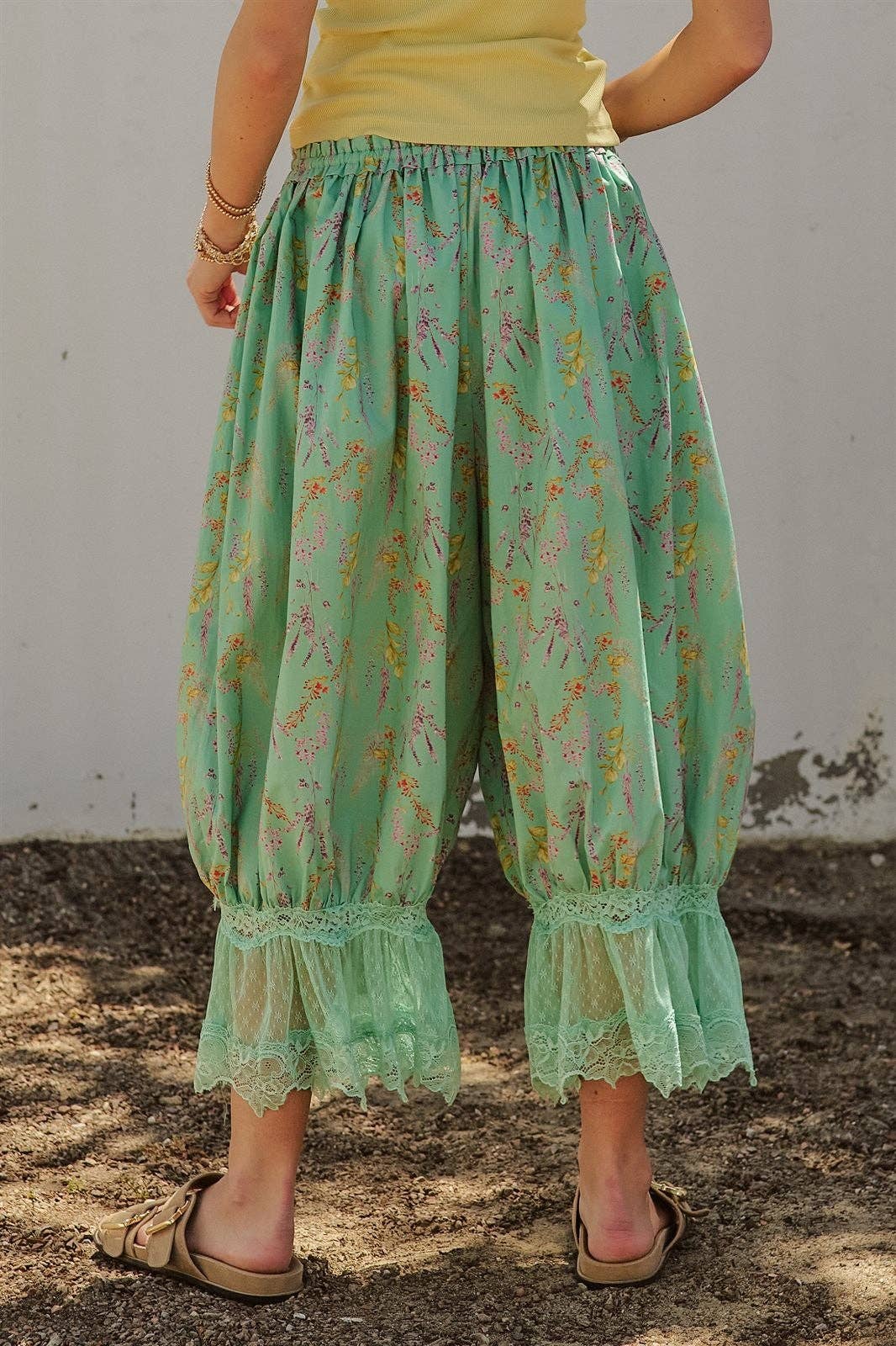 Green Bloomer Pants