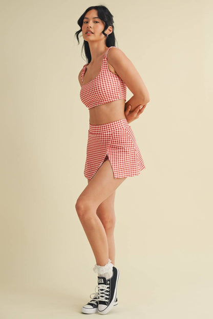 Gingham Print Active Set