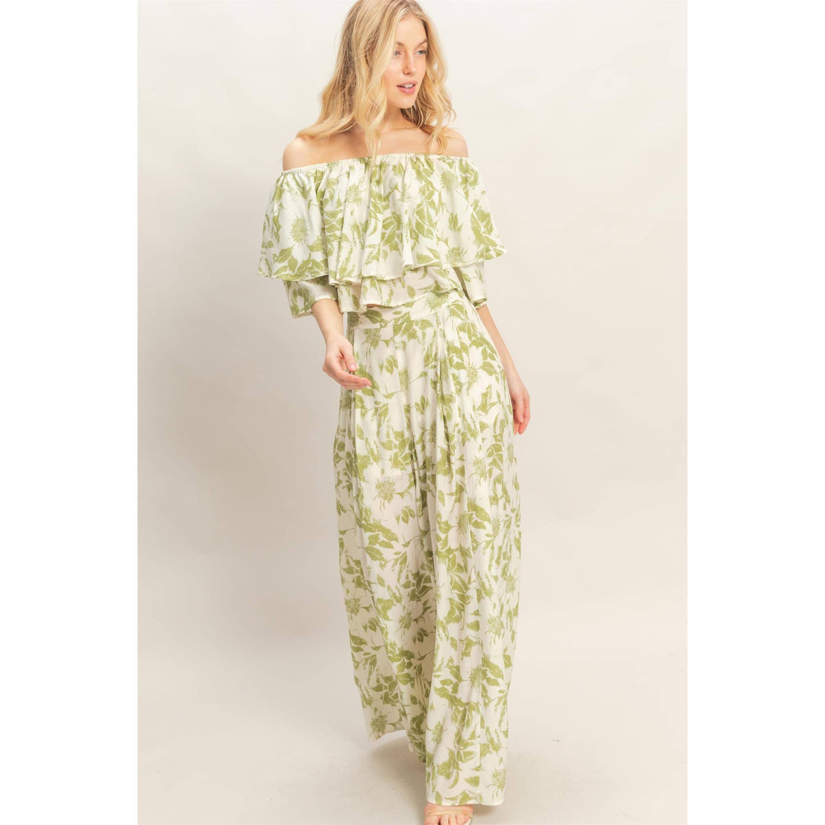 Floral Off-Shoulder Set