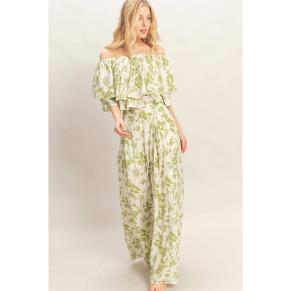 Floral Off-Shoulder Set