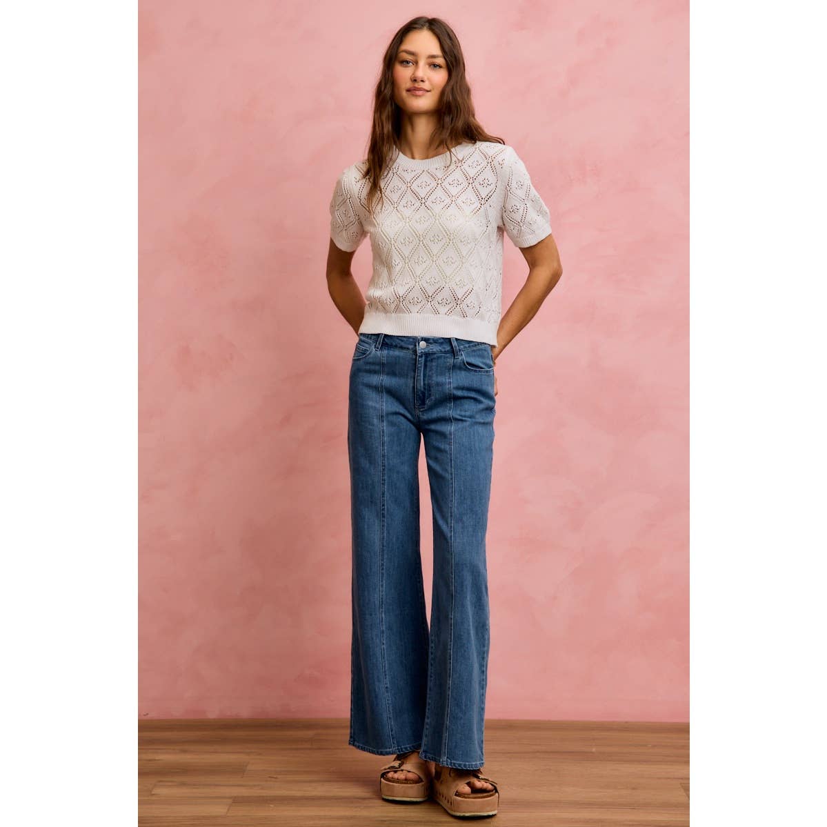 Seam Denim Pants