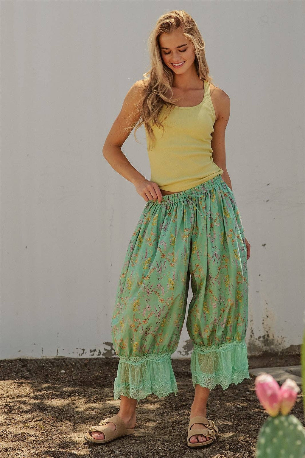Green Bloomer Pants