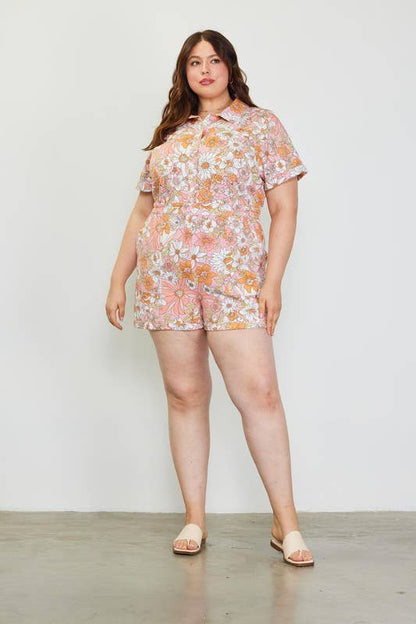 Queen Floral Romper
