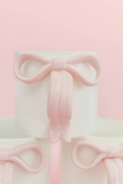 Pink Bow 15oz Ceramic Coffee Mug
