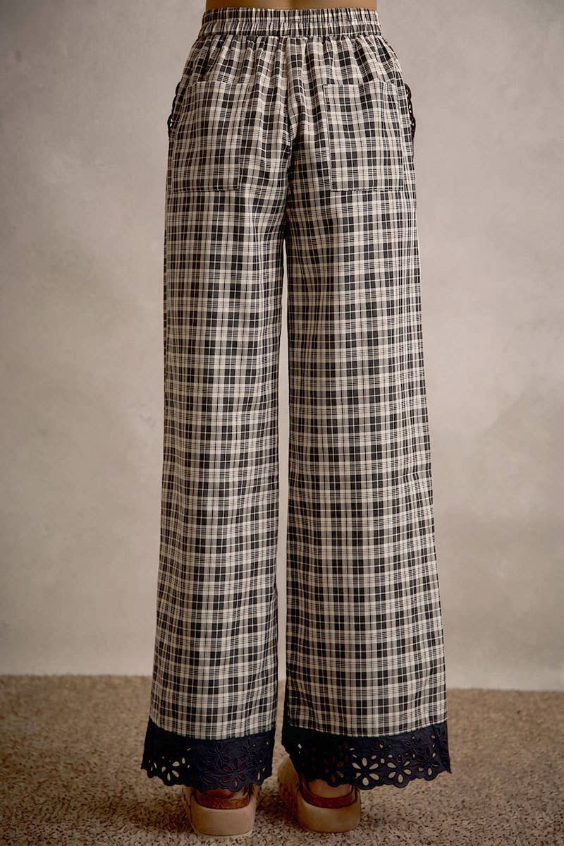 Plaid Pants Brown