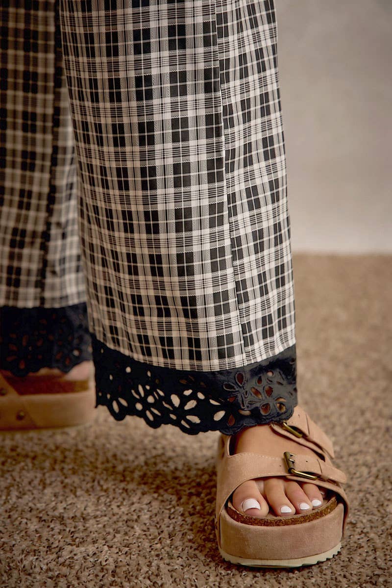 Plaid Pants Brown