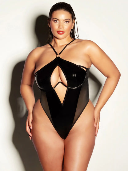 Queen Fetish Black Bodysuit