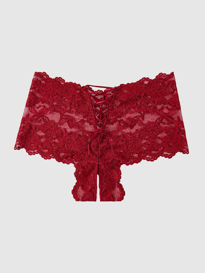 Lace Crotchless Cheekster