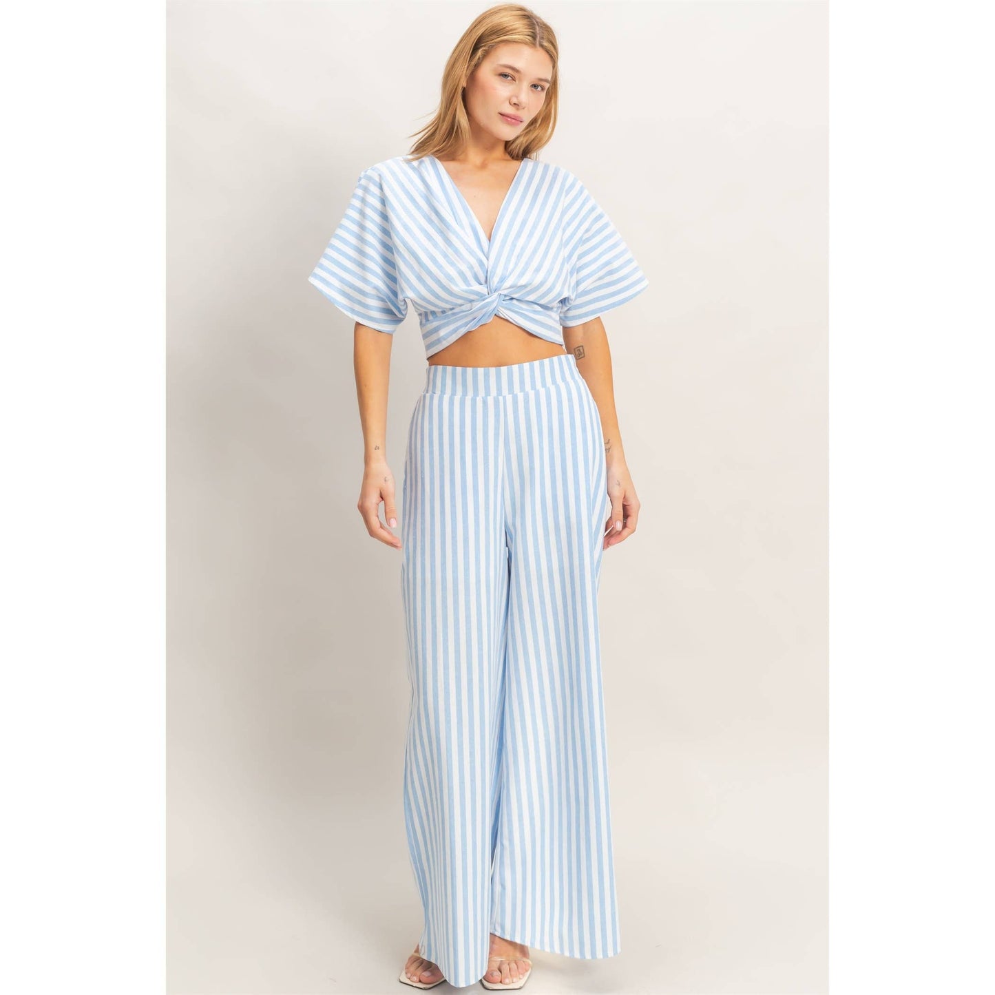 Striped Twist Front Set