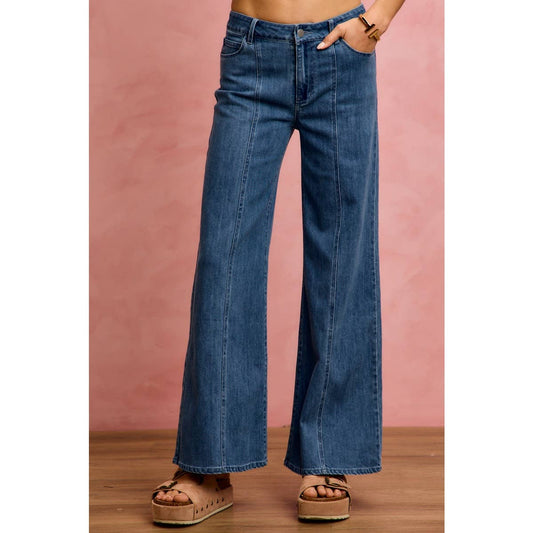 Seam Denim Pants