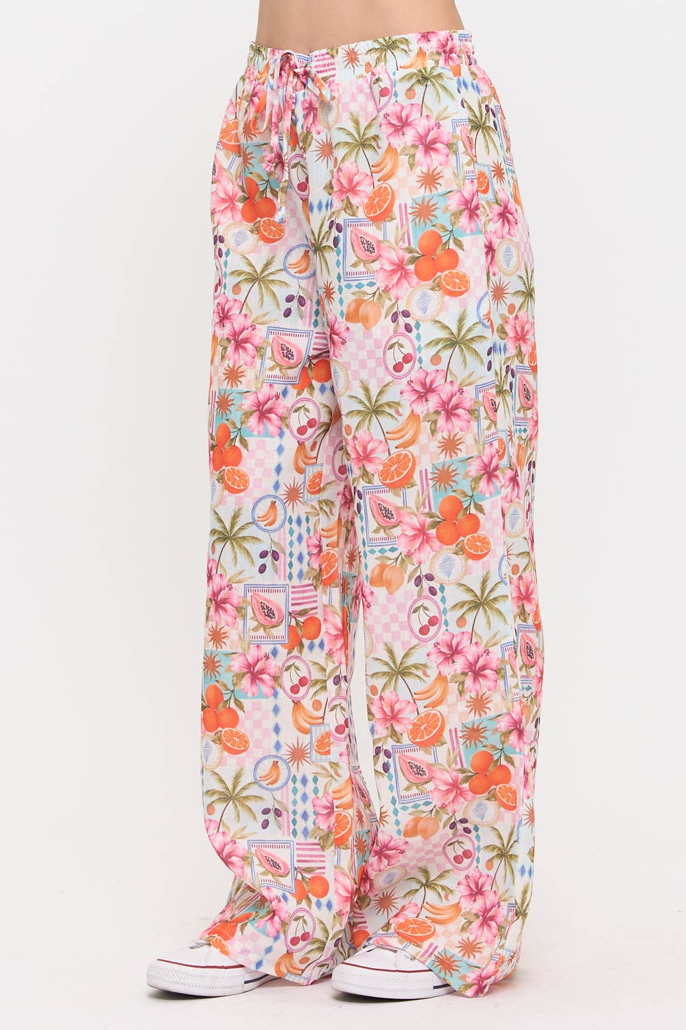 Fruits & Florals Wide Leg Pants