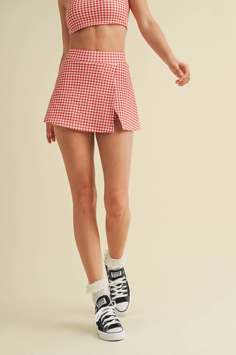 Gingham Print Active Set