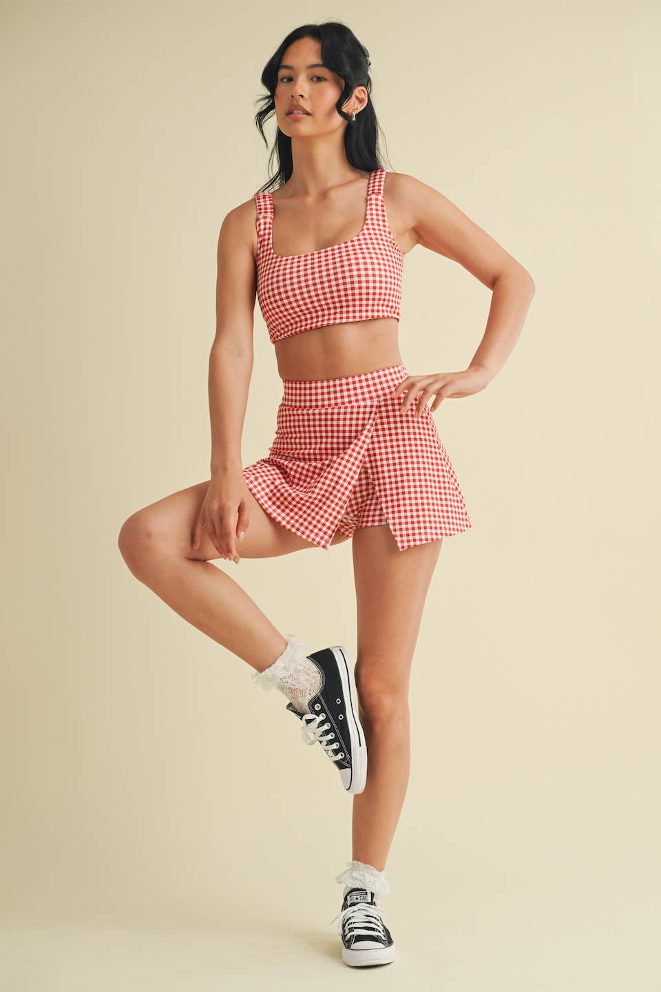 Gingham Print Active Set