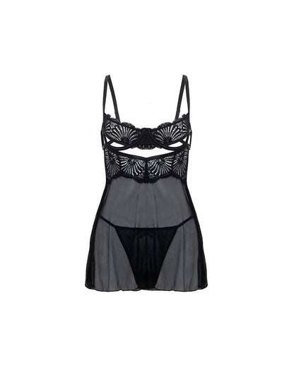 Shayna Peek-A-Boo Babydoll Dress
