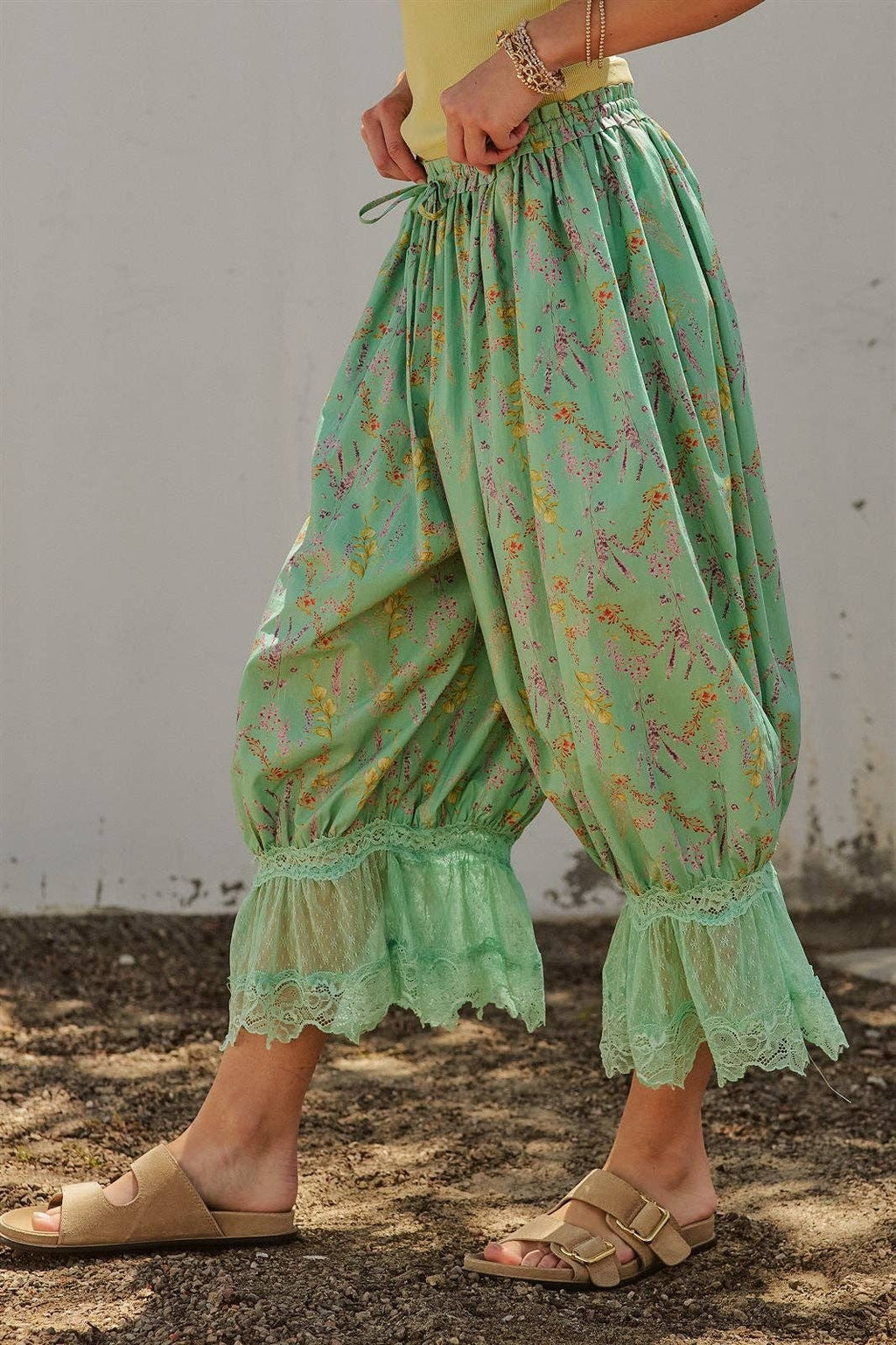Green Bloomer Pants