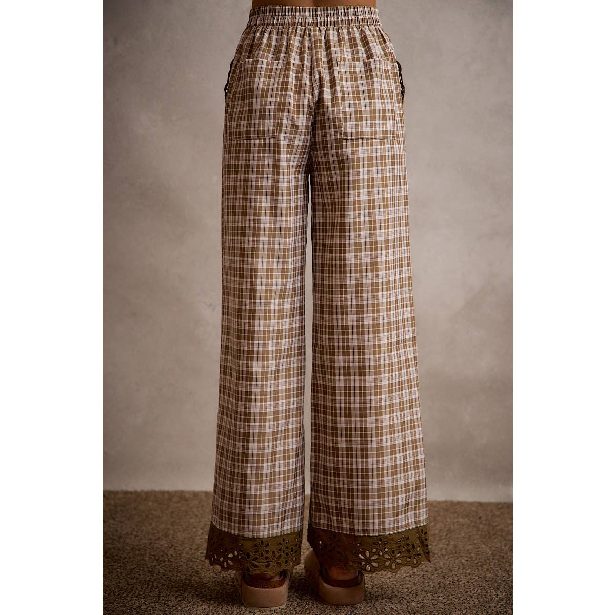 Plaid Pants Brown