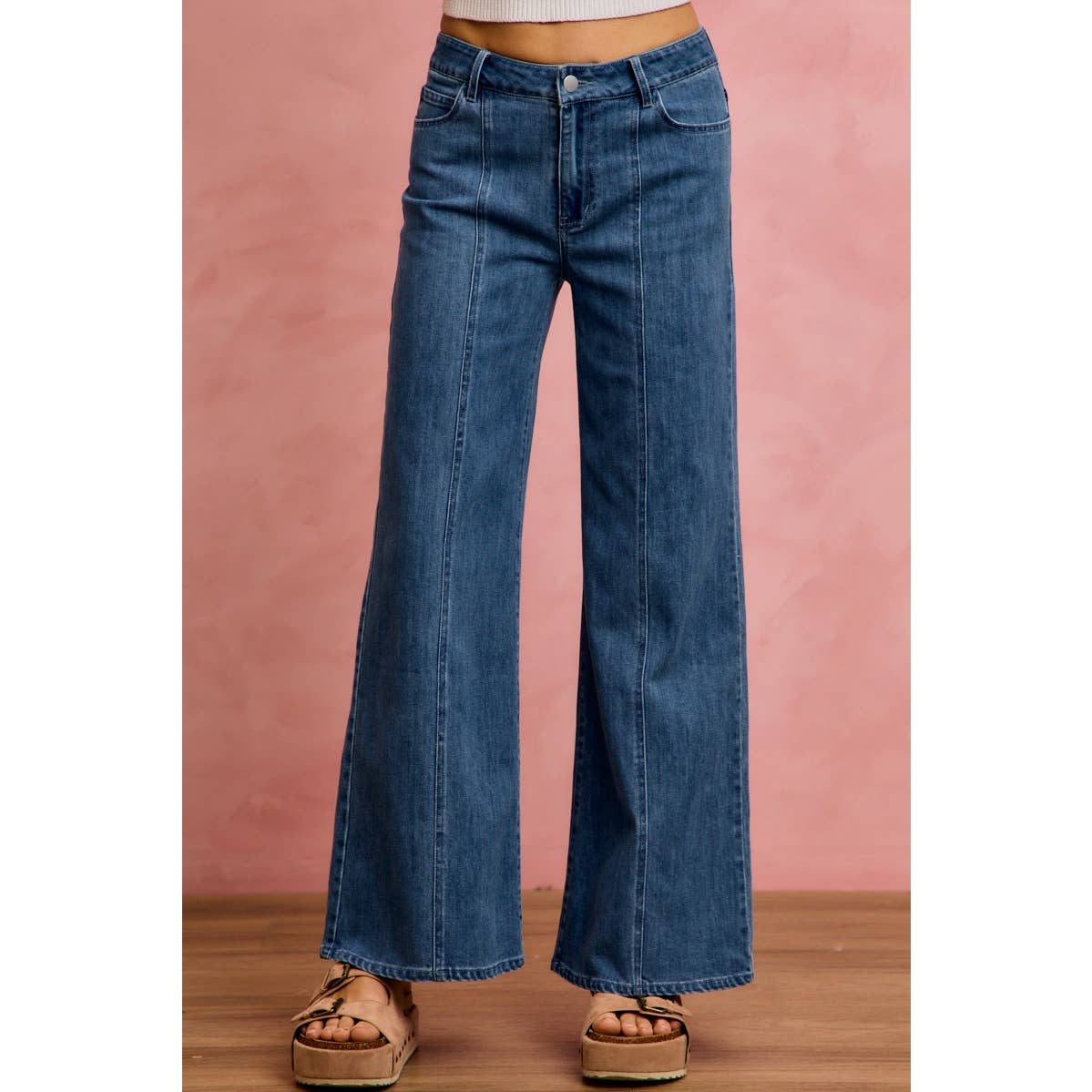 Seam Denim Pants