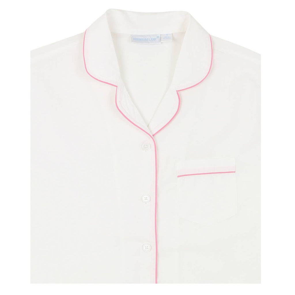 Logan Pink Short Sleeve Shorty Pajamas