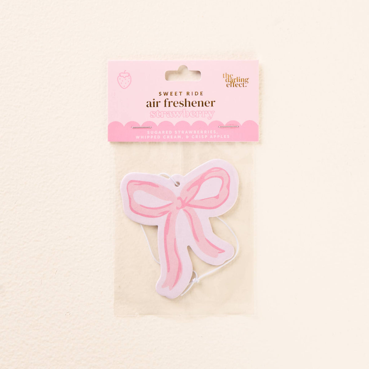 Car Air Freshener-Bow Pink
