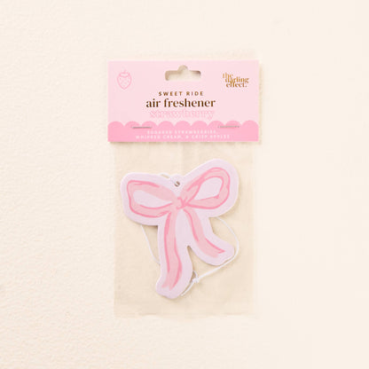 Car Air Freshener-Bow Pink