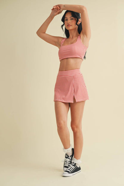 Gingham Print Active Set