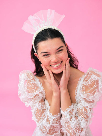 Bridal Pearl Headband Accessory