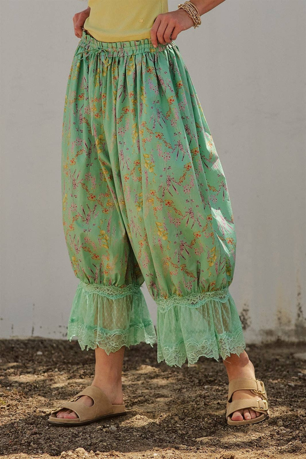 Green Bloomer Pants