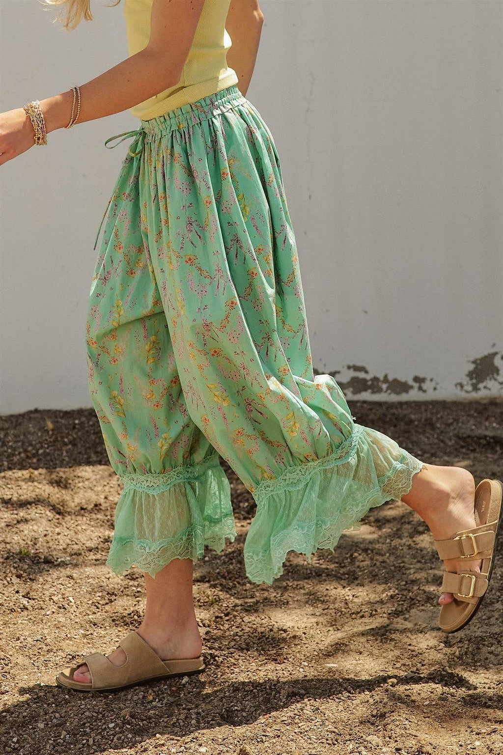 Green Bloomer Pants